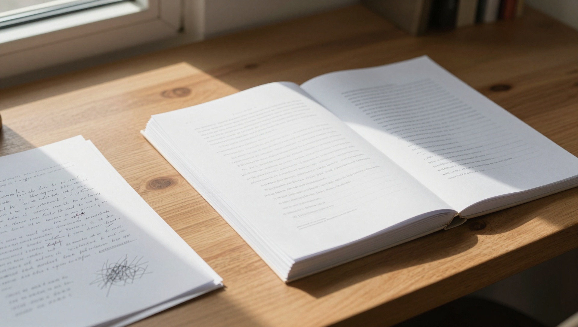 Desk with 400 vs 70,000+ Words